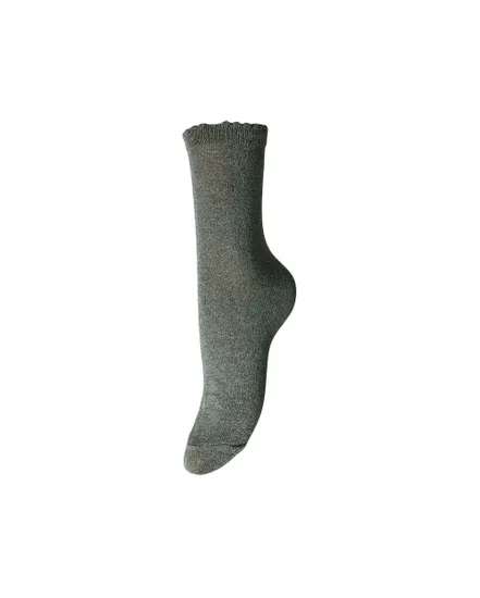 Chaussette Femme PCSEBBY GLITTER LONG SOCKS NOOS BC Vert