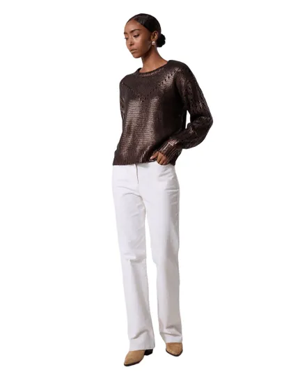 Pull Femme PCJAVIS Foil Knit