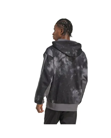 Sweat à capuche Homme M SEA AOP HD Noir