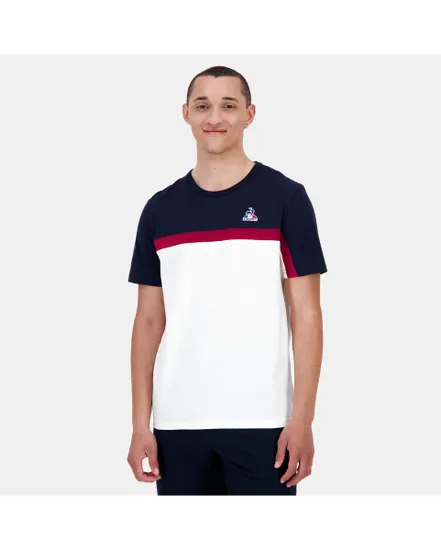 T-shirt TRICOLORE Homme Blanc