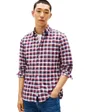 Chemise Homme HERITAGE OXFORD TARTAN RF SHIRT Rouge