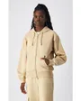 Sweat zip à capuche Femme FULL ZIP HOODIE SWEATSHIRT Beige