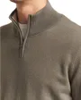 Pull col zippé Homme H-HEMARLO Brun Clair