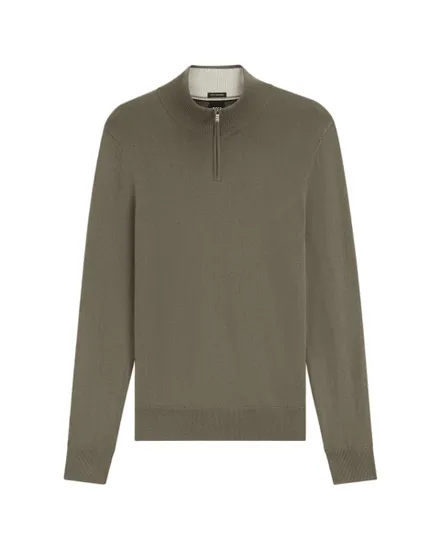Pull col zippé Homme H-HEMARLO Brun Clair