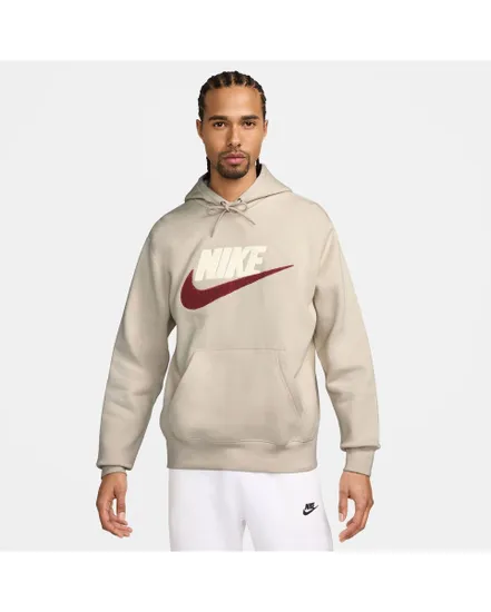 Sweat à capuche Homme M NK CLUB BB PO CHNL FTRA Beige