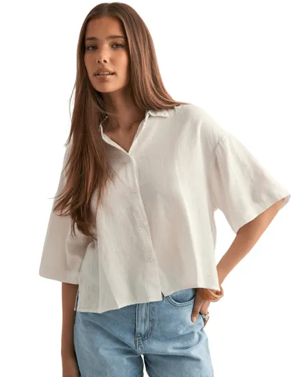 Chemise Femme VMLINN 2/4 Short Shirt WVN NOOS