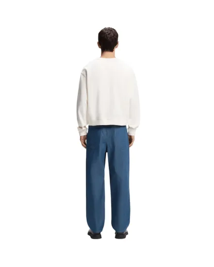 Sweat col rond Femme DEROXINA 7 Blanc Clair