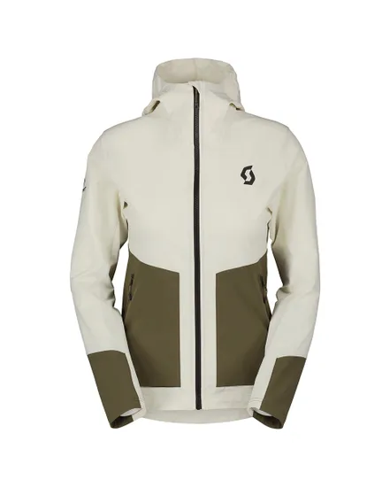 Veste softshell Femme EXPLORAIR SOFTSHELL SL Beige/Vert Sapin