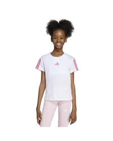 T-shirt Fille JG 3S TEE 160 Blanc
