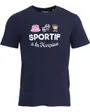 T-shirt Homme BLEU MARINE SPORTIF A LA FRANCAISE Bleu