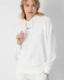 Sweat à capuche manches longues Femme HOODED SWEATSHIRT Blanc