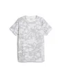 T-shirt manches courtes Homme FD EVOSTRIPE AOP TEE Blanc