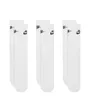 Lot de 3 chaussettes Unisexe U NK ED ELVD CRW 3P FUTRA -144 Blanc