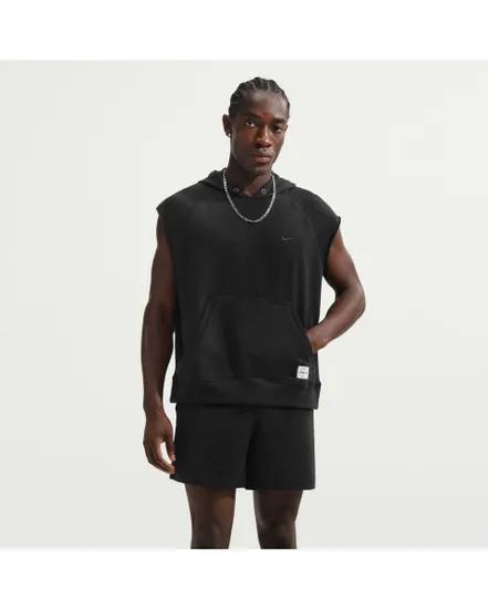 Sweat sans manche Homme M NK DF NAC FLC SLVLS HOODIE Noir