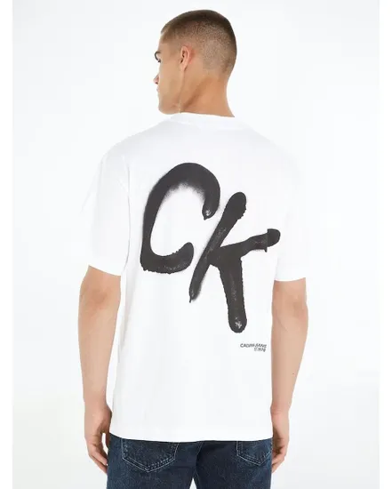 T-shirt Homme CK SPRAY TEE Blanc