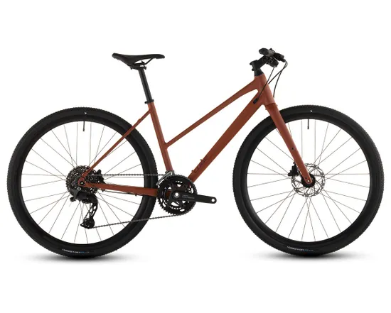 Vélo trekking NULANE RACE Ambre/Noir