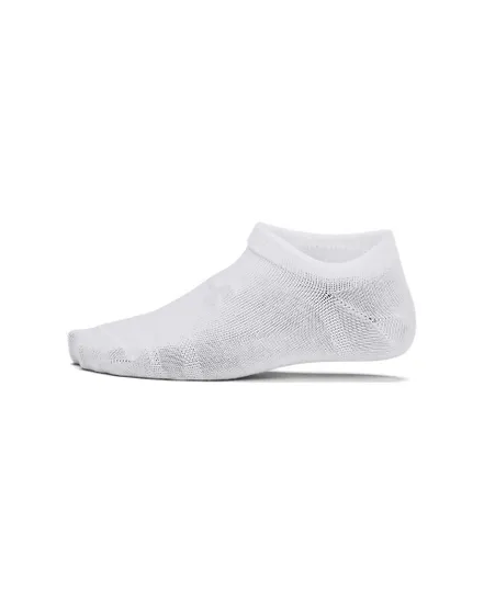Lot de 6 paires de chaussettes Enfant UA YTH ESSENTIAL NO SHOW Blanc