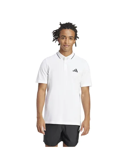 Polo Homme M SL PQ PS Blanc