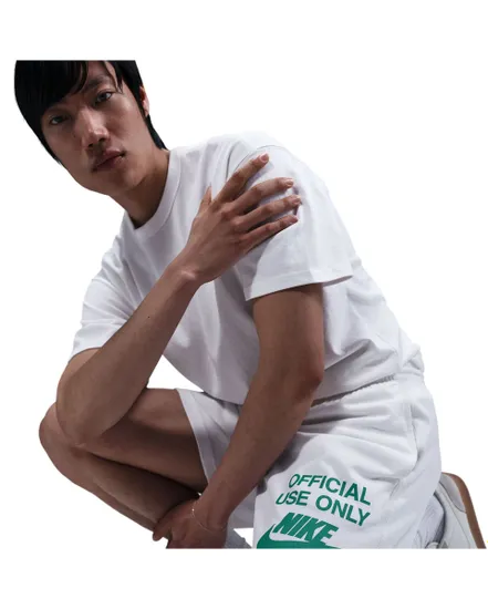 Short Homme M NK CLUB KNIT SHORT OFFICIAL Blanc