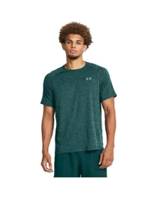 T-Shirt MC Homme UA TECH TEXTURED SS Vert