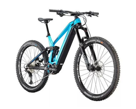 VTT électrique tout suspendu Homme EWME 5.9 MX Turquoise/Bleu