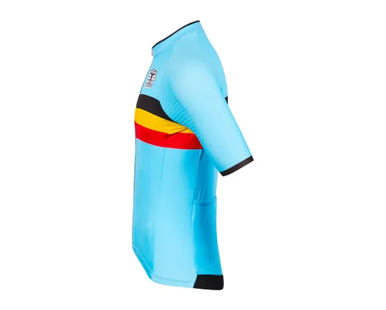 Maillot manches courtes Homme OFFICIAL TEAM BELGIUM ICON CLASSIC Bleu