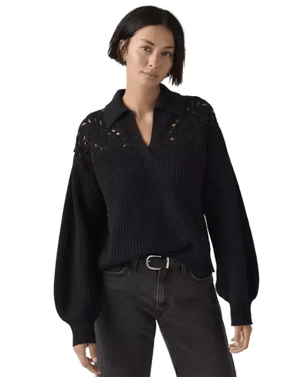 Polo Femme Bianca Crochet