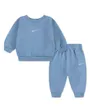 Ensemble de survetement Bébé NKN ESSENTIAL FLEECE CREW SET Bleu