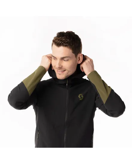 Veste softshell Homme EXPLORAIR SOFTSHELL SL Noir/Vert Sapin