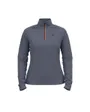 Haut col zip Femme MID LAYER 1/2 ZIP BESSO Gris