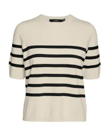 Pull Manches Courtes Femme VMSABA Plain