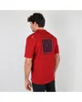 POLO MANCHES COURTES GRAPHIQUE Homme Rouge