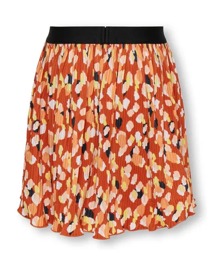 KOGLIZZY AOP PLISSE ELASTIC SKIRT CS