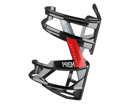 Porte-bidon PRISM GAUCHE Noir Brillant/Rouge