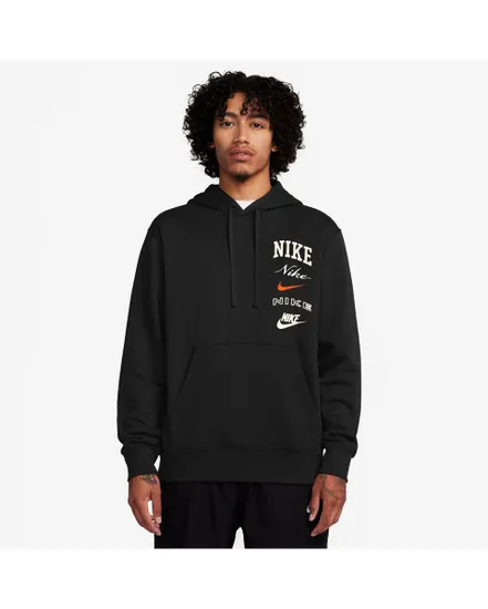 Sweat à capuche Homme M NK CLUB BB PO HDY STACK GX Noir