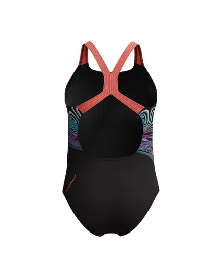 Maillot de bain Fille EOC+ PRINT PLACEM POWERB BLA/RED Rouge