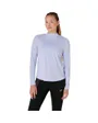 Haut d'entrainement Femme ICON 1/2 ZIP LS TOP Bleu