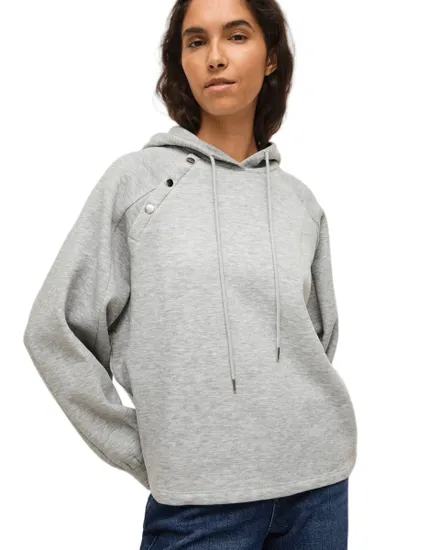 Sweat à capuche Femme VIKANA L/S O-NECK SWEATSHIRT/C35 Gris Clair