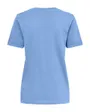 T-shirt manches courtes Femme ONLKITA LIFE S/S TOP NOOS Bleu