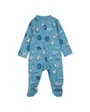 Combinaison Bébé NKN E1D1 FOOTED COVERALL Bleu