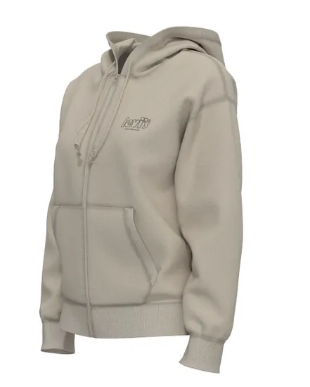 Sweatshirt Femme GRAPHIC STANDARD ZIP Beige