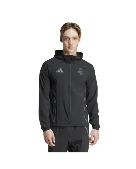 Veste zip à capuche Homme REAL TIROC VT J Noir