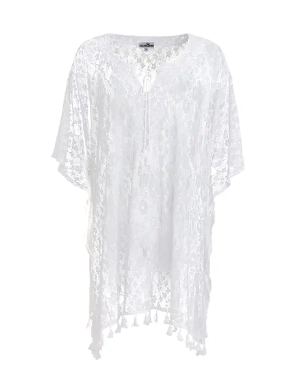 KAFTAN DENTELLE Femme Blanc