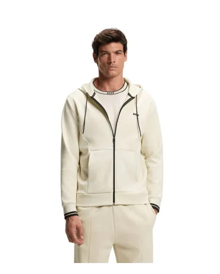 Sweat zippé à capuche Homme FZ HOODIE ZONE Blanc Clair