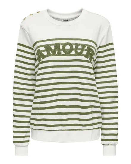ONLALLIE L/S STRIPE O-NECK CS SWT