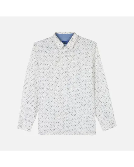 CHEMISE MANCHES LONGUES MICROPRINT Homme Blanc