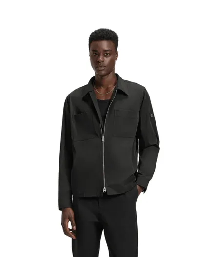 Surchemise déperlante manches longues Homme EVALOM Noir