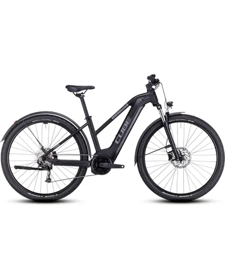 VTT électrique semi rigide Femme REACTION HYBRID PERFORMANCE 500 ALLROAD Noir