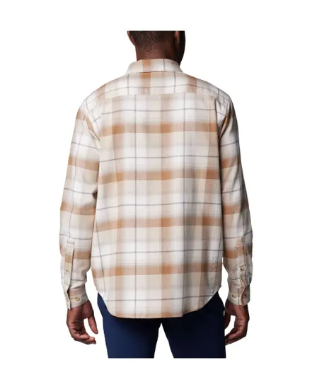 Chemise Homme CORNELL WOODS FLANNEL LONG SLEEVE SHIRT Beige