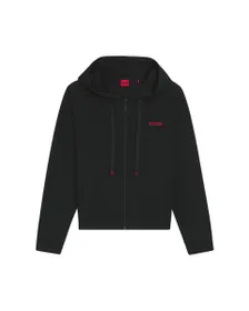 Sweat zippé à capuche Femme HUGO ID JACKET Noir
